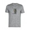 icebreaker Tech Lite Short Sleeve Crewe Otter Paddle - Camiseta de lã merino homem | Hardloop