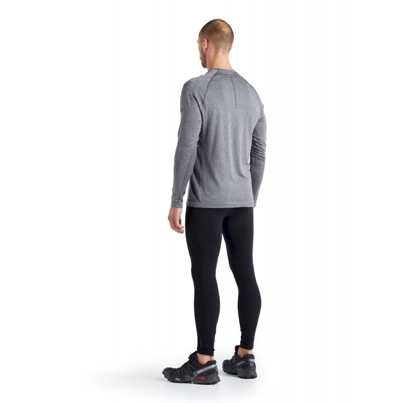 Icebreaker Motion Seamless LS Crewe - Merino-shirt Herrer I Hardloop