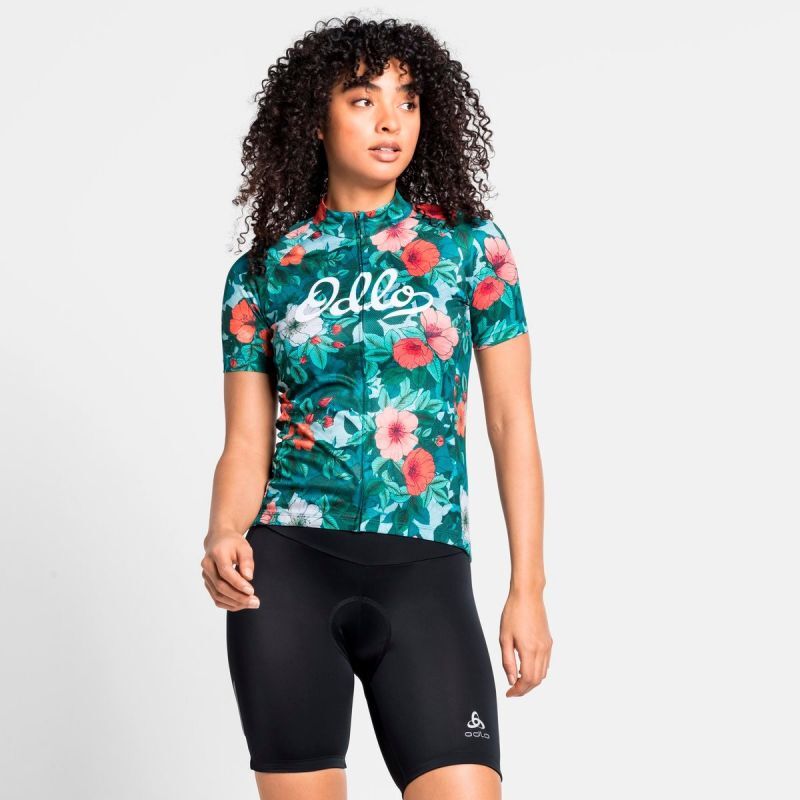 Odlo Element Short Sleeve Cycling jersey Turtle neck Women's