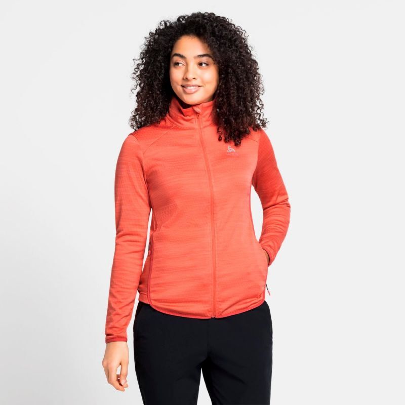Odlo Midlayer full zip Steam - Bluza polarowa damska | Hardloop