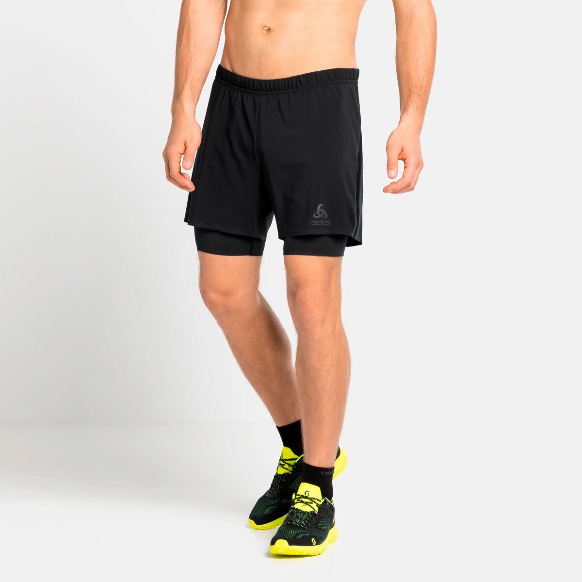 Odlo 2-In-1 Shorts Zeroweight 5 Inch - Löparshorts Herr