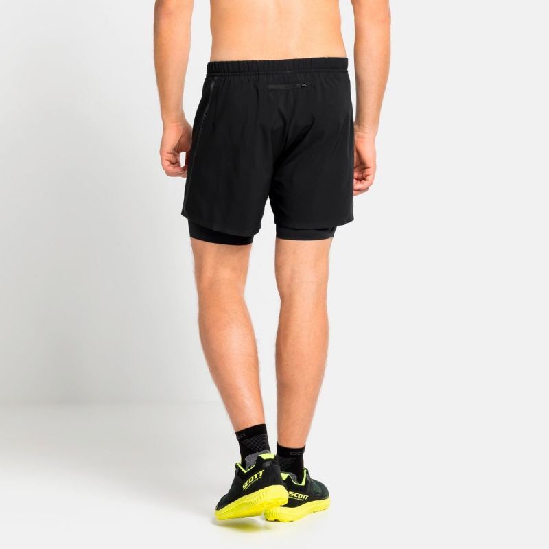 Odlo 2-In-1 Shorts Zeroweight 5 Inch - Juoksushortsit - Miehet