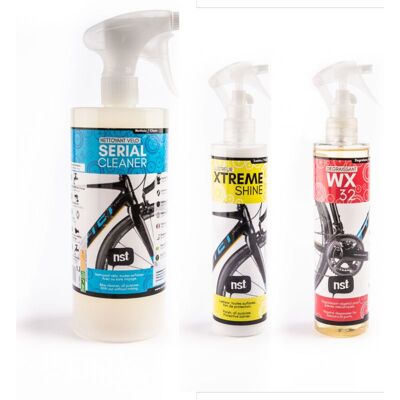Serial Cleaner + WX32 + Xtreme Shine - Zestaw do mycia roweru