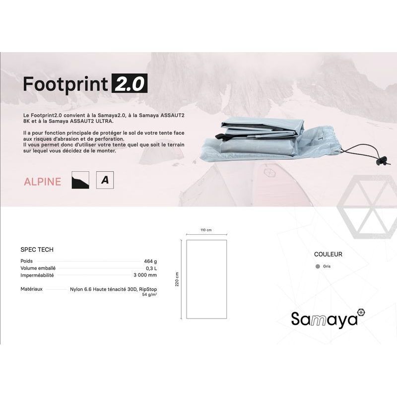 Samaya Footprint 2.0 - Tapis de tente | Hardloop