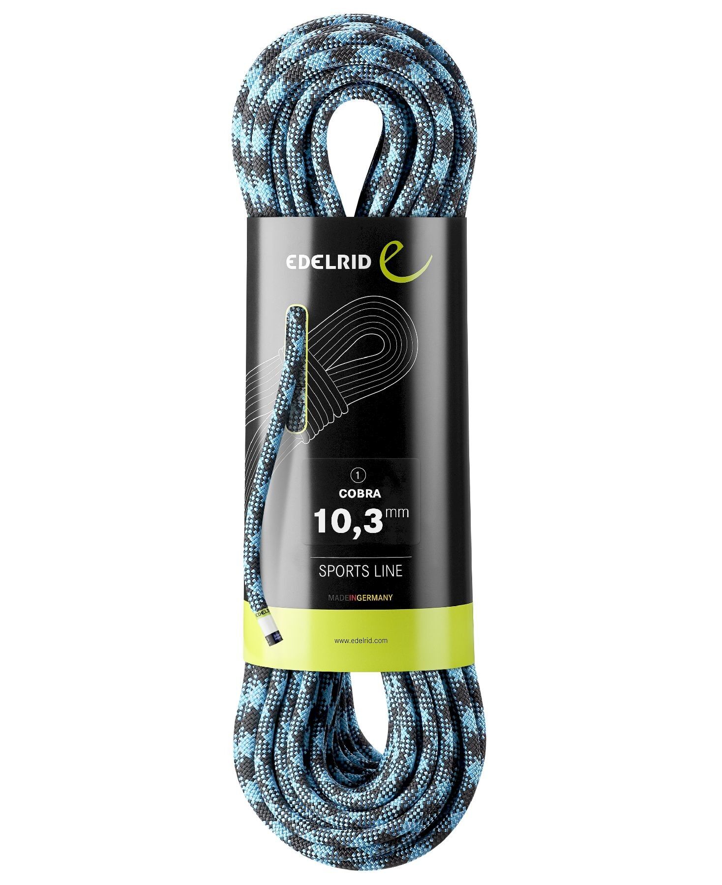 Edelrid Cuerda - Eagle Lite Eco Dry 9,5mm - 50m - Bright Green