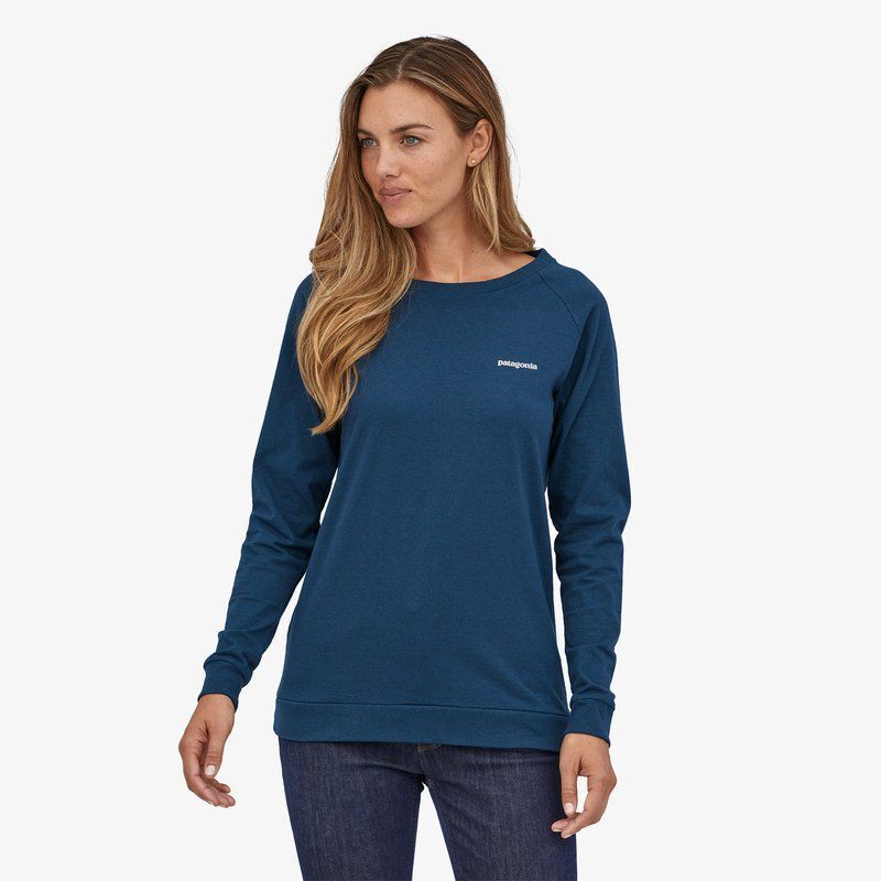 Patagonia L/S Pastel P-6 Logo Responsibili-Tee - T-shirt damski | Hardloop
