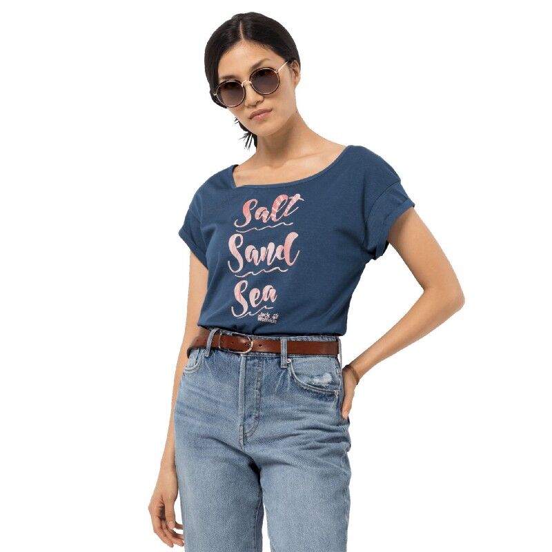 Jack Wolfskin Salt Sand Sea T - T-shirt damski | Hardloop