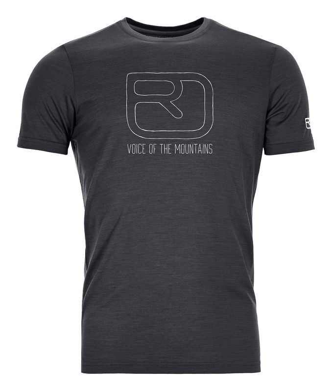 Ortovox 120 Tec Logo - T-shirt en laine mérinos homme | Hardloop