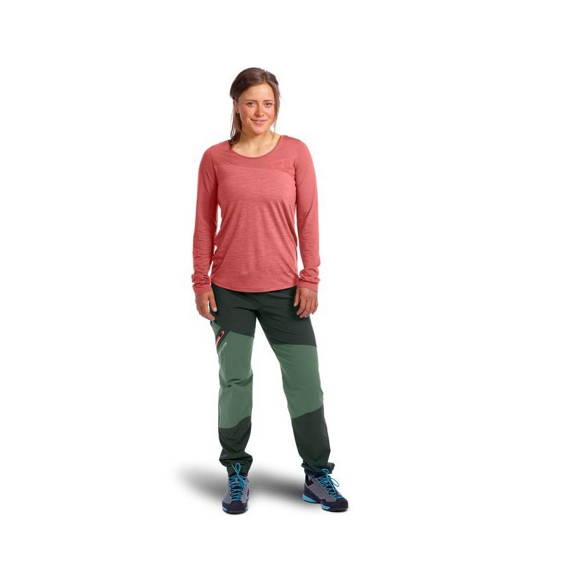 Ortovox 150 Cool Logo LS - Camiseta lana merino - Mujer