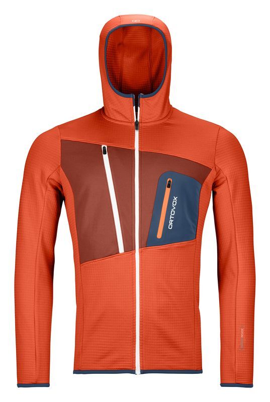 Ortovox Fleece Grid Hoody - Fleecetakki - Miehet