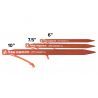Big Agnes Dirt Dagger UL 6 Pack of 6 - Estacas para tenda | Hardloop