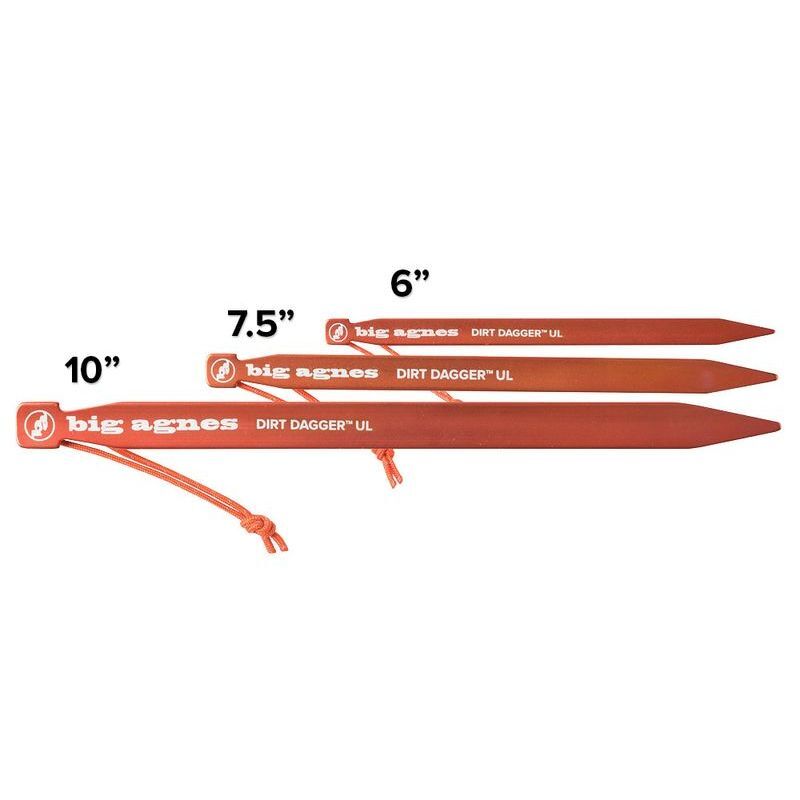 Big Agnes Dirt Dagger UL 7.5 Pack of 6 - Telttaputket