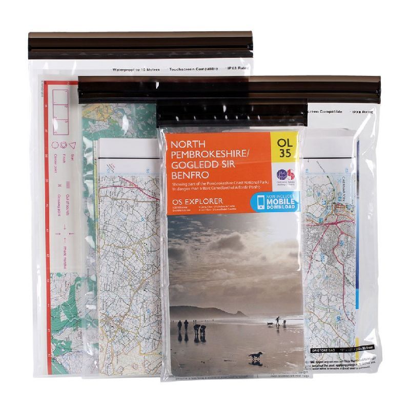 LittleLife Loctop Waterproof Bags Maps - Bolsa de mano
