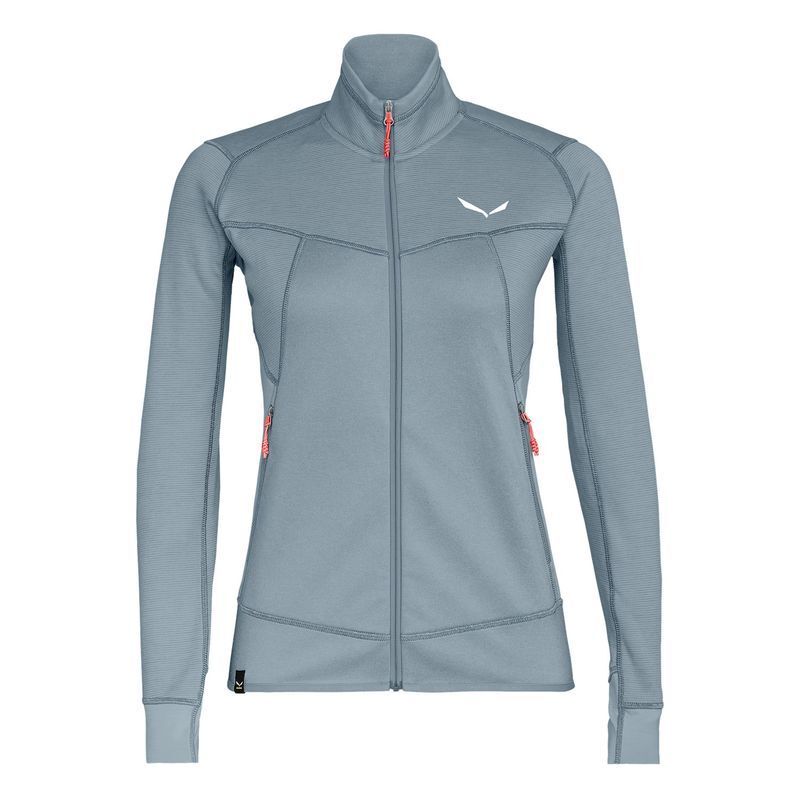 Salewa PUEZ PL W HALF ZIP FLEECE - Longsleeve - black out/zwart
