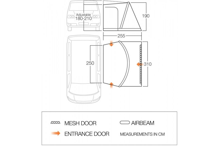 Vango Siesta Air Low - Namiot | Hardloop