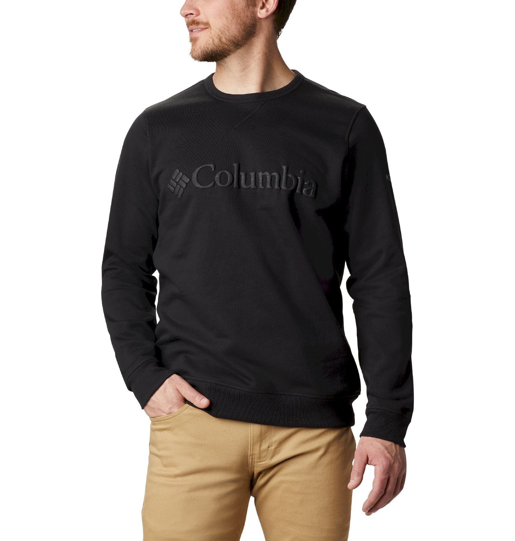 Columbia M Columbia Logo Fleece Crew - Sweatshirt homme