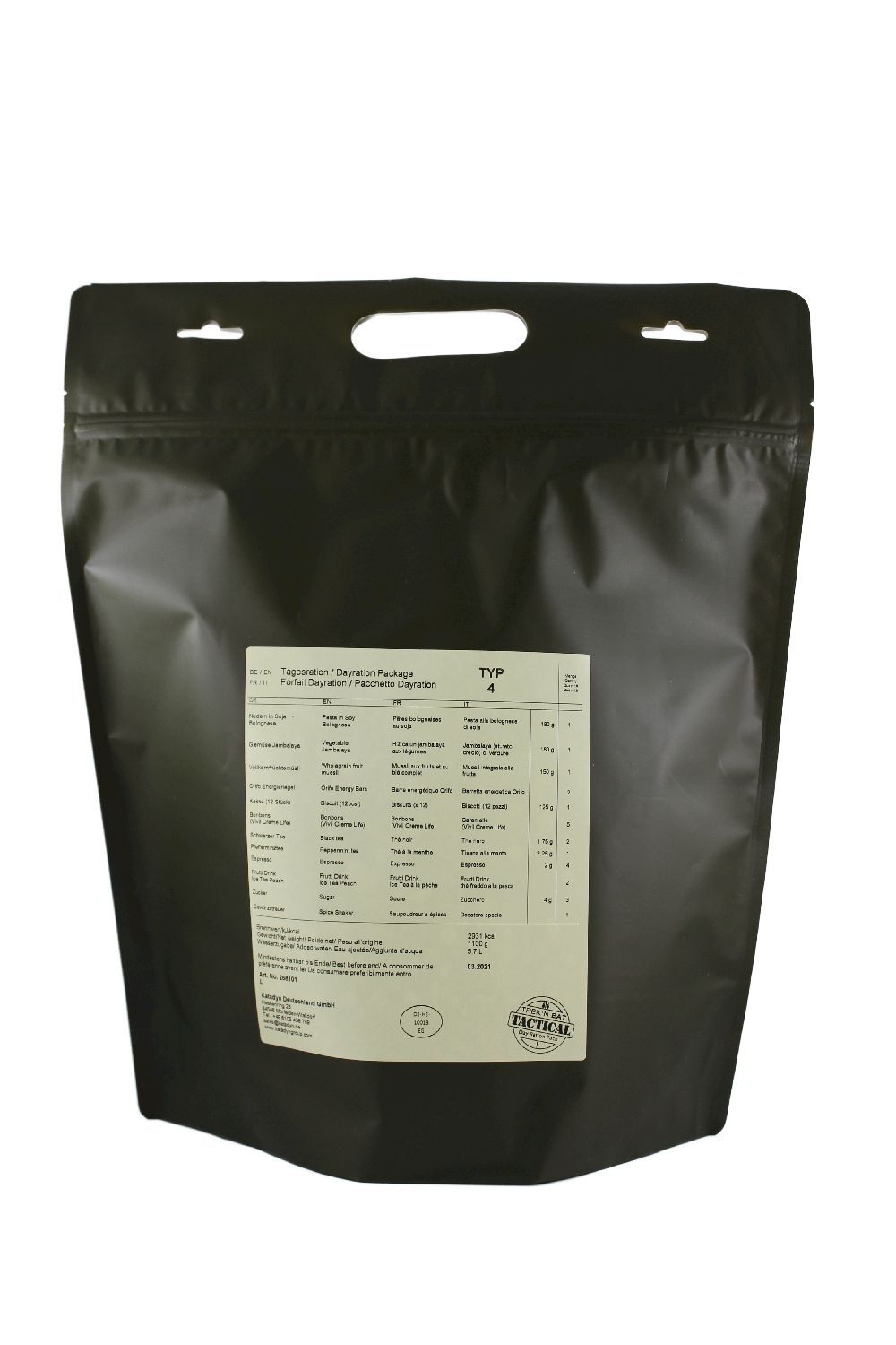 Trek'N Eat Day Ration Pack (Typ 4) Tactical Line | Hardloop