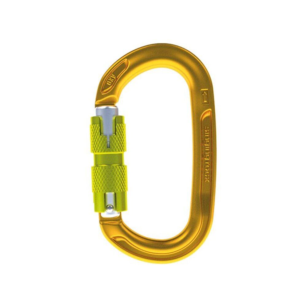 Mousqueton Ozone Ovale Singing Rock - Keylock 26 KN - Pour Escalade Et Travail En Hauteur - Certifié EN 12275/362