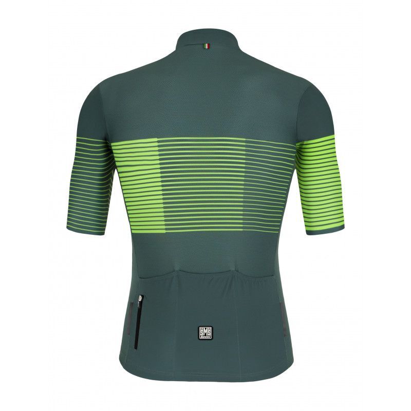 Maillot Cyclisme Santini SMS Homme - Taille L - Multicolore - Demi-fermeture - Vintage Naples