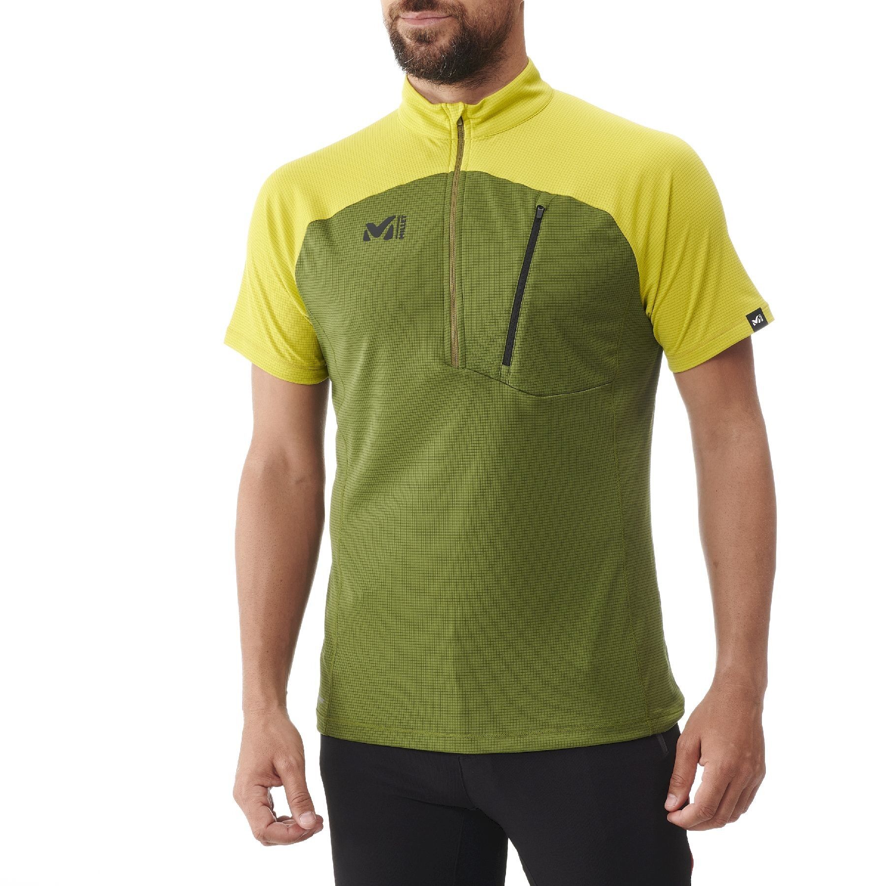 Millet Morpho Zip Ss - Maglietta - Uomo