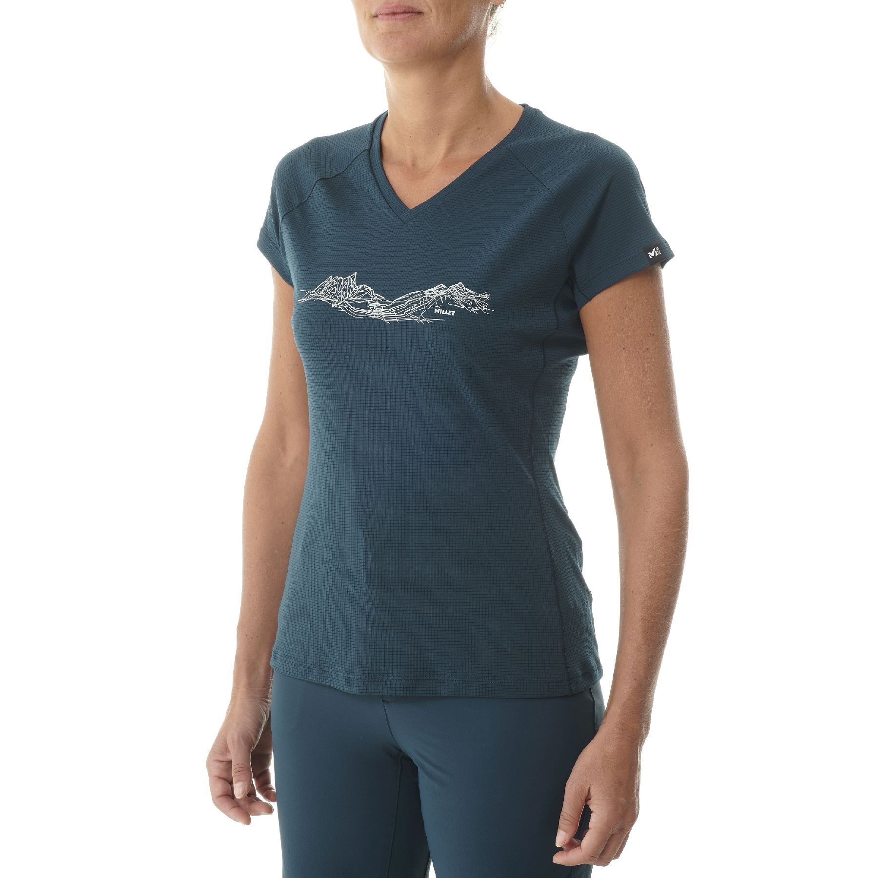 Millet Mountain Lines Ts Ss - T-shirt - Dames
