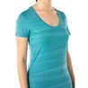 Icebreaker Tech Lite Short Sleeve Scoop 1000 Lines - Merino shirt - Women's I Hardloop