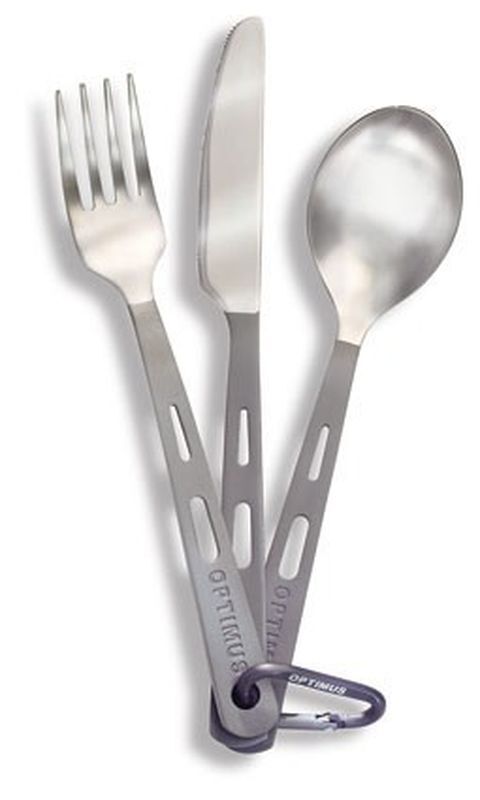 Optimus Jeu de 3 couverts titane - Couverts | Hardloop