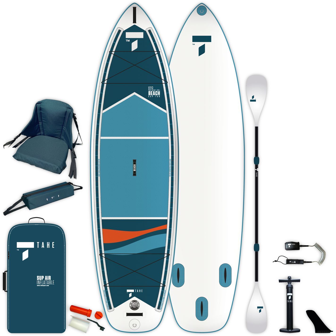 Reima Sup Yak Air 10'6 Beach Pack kayak - Oppustelig SUP