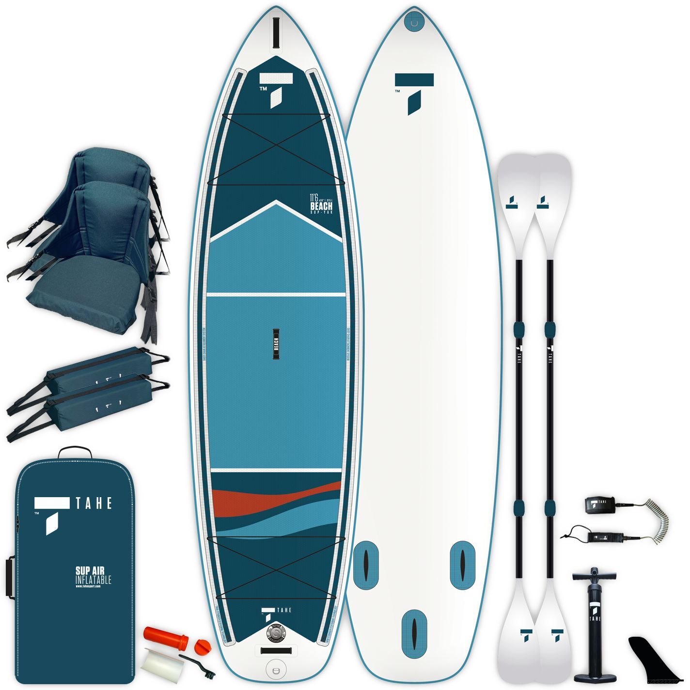 Reima Sup Yak Air 11'6 Beach Pack kayak - Inflatable paddle board