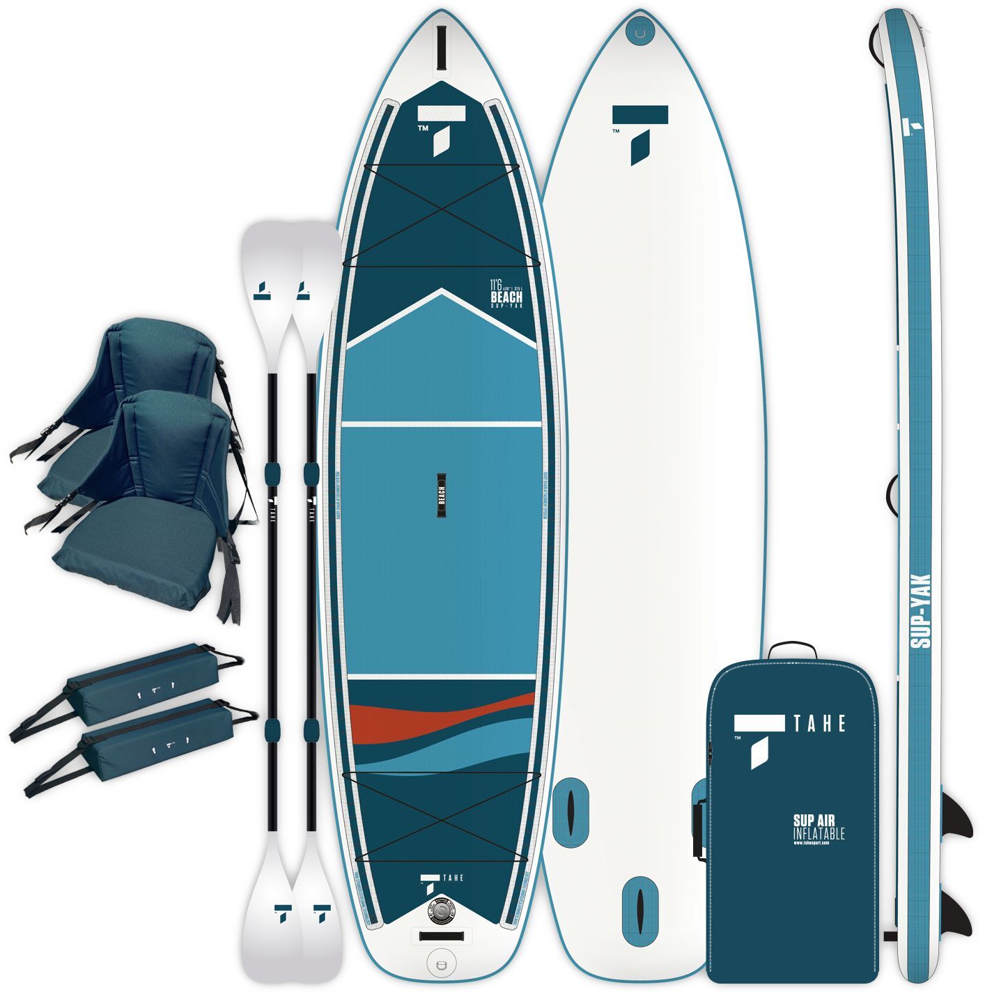Reima Sup Yak Air 11'6 Beach Pack kayak - Inflatable paddle board