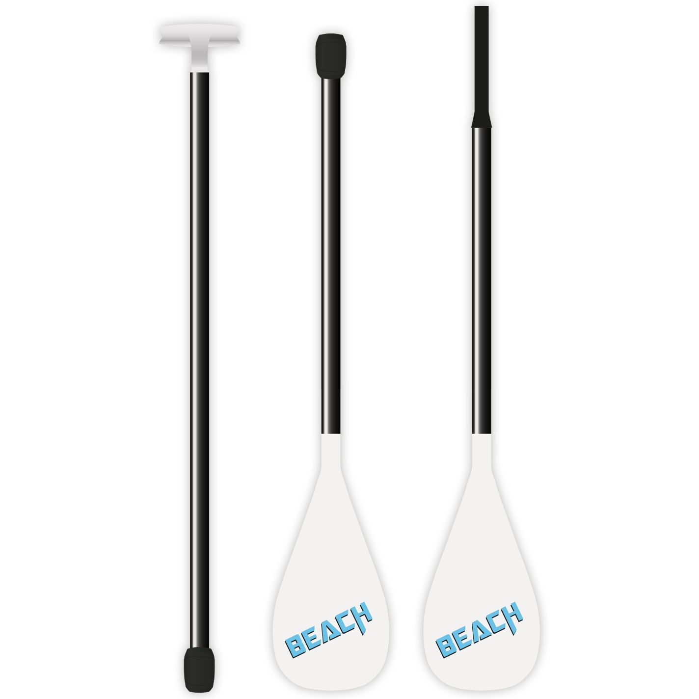 Tahe Outdoor Sup-Yak Beach Paddle Alu  - Remo Paddle Surf