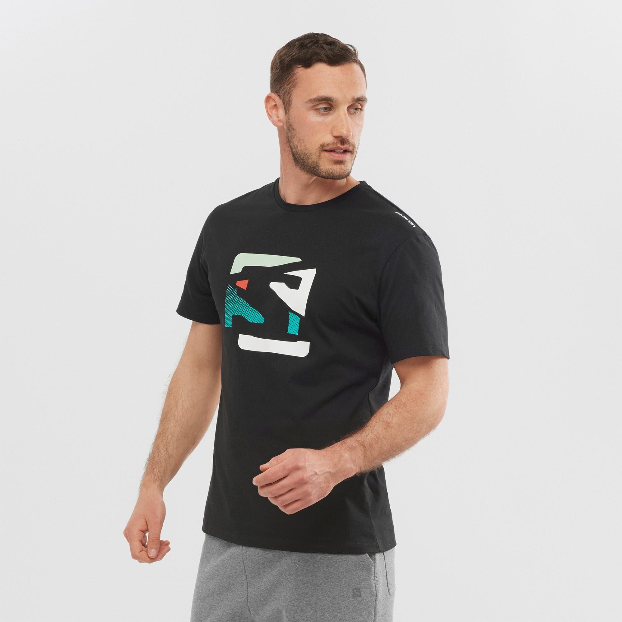 Salomon Outlife Graphic Disrupted Logo SS Tee - Camiseta - Hombre
