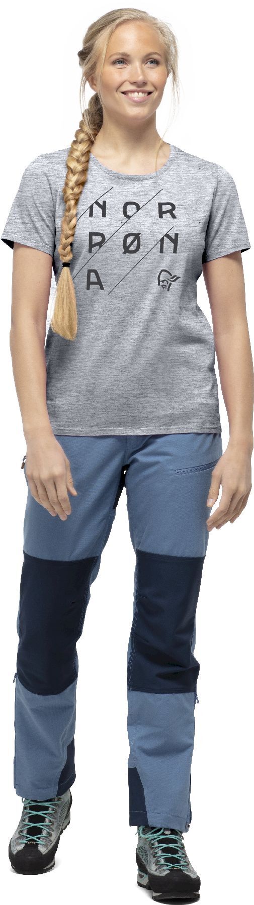Norrona /29 Cotton Slant Logo - T-shirt femme | Hardloop