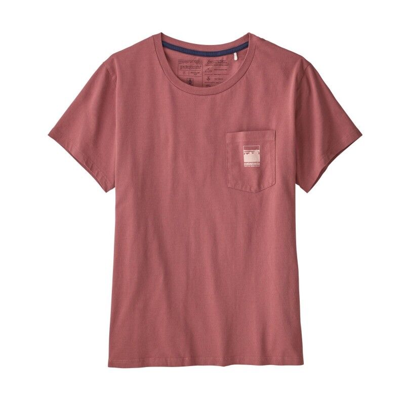Patagonia Alpine Icon Regenerative Organic Pilot Cotton Pocket - T-shirt - Dames