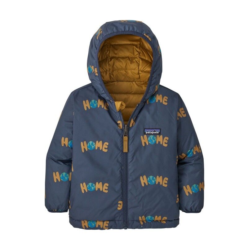 Patagonia Baby Reversible Down Sweater Hoody - Donsjack - Kinderen