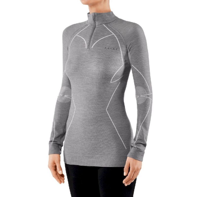Falke Wool-Tech Zip Shirt - Bielizna techniczna damska | Hardloop
