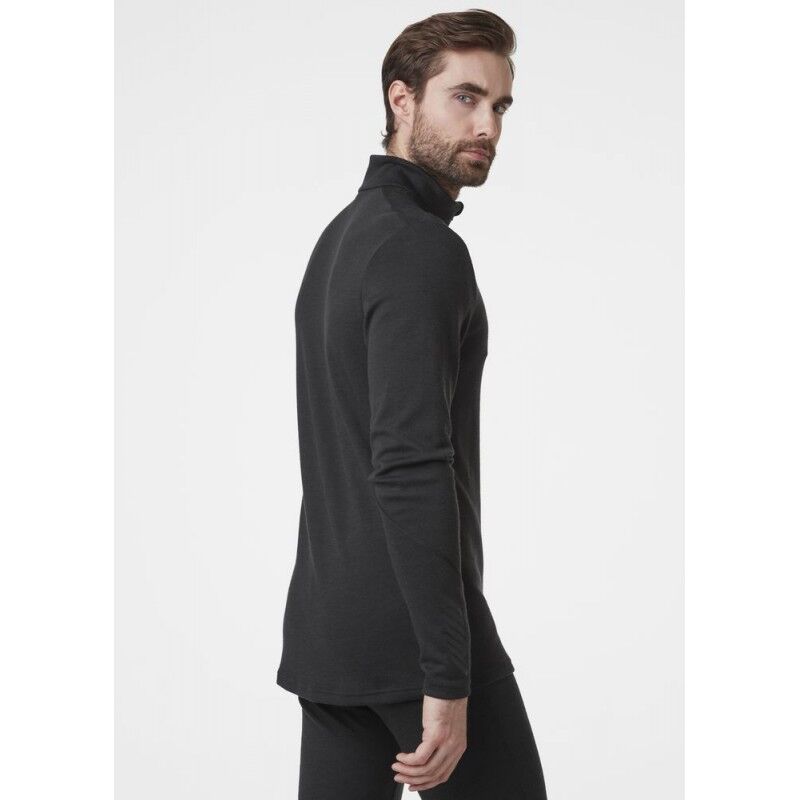 Helly Hansen Men's HH Merino Mid 1/2 Zip Baselayer Top - 100% Merino Wool Thermal For Cold Weather - View #2