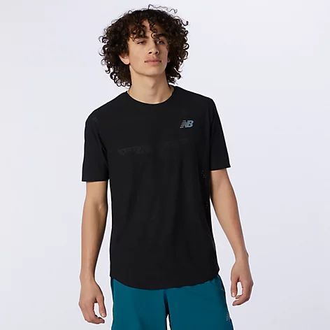 New Balance Q Speed Jacquard Short Sleeve - T-shirt Herrer