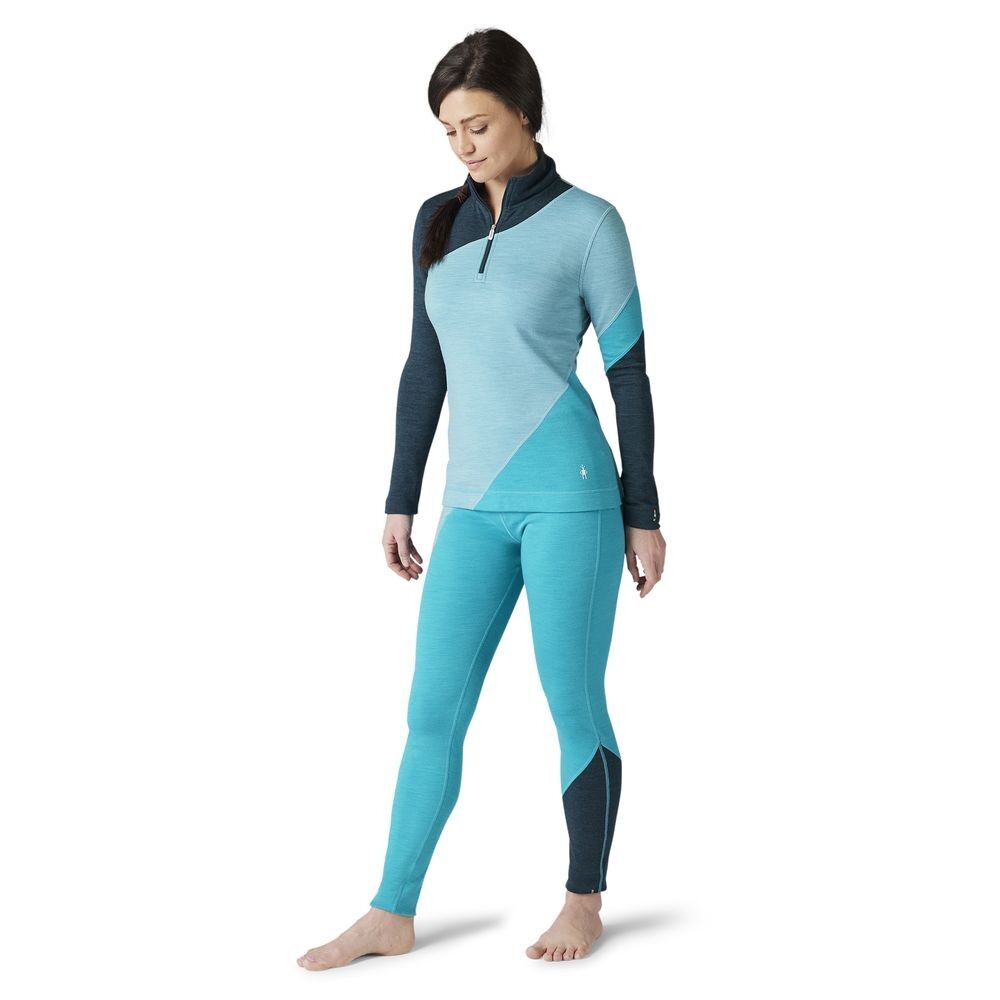 Smartwool Merino 250 Baselayer Colorblock 1/4 Zip Boxed - Intimo - Donna