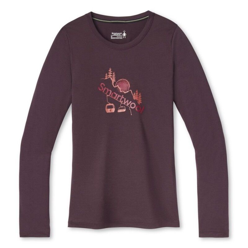Reima Merino Sport 150 Chair Lift Long Sleeve Graphic Tee - Maglietta lana merinos - Donna
