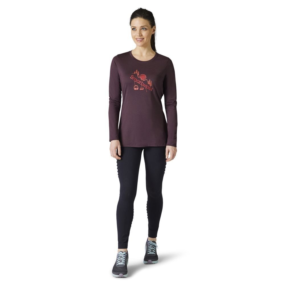 Reima Merino Sport 150 Chair Lift Long Sleeve Graphic Tee - Maglietta lana merinos - Donna