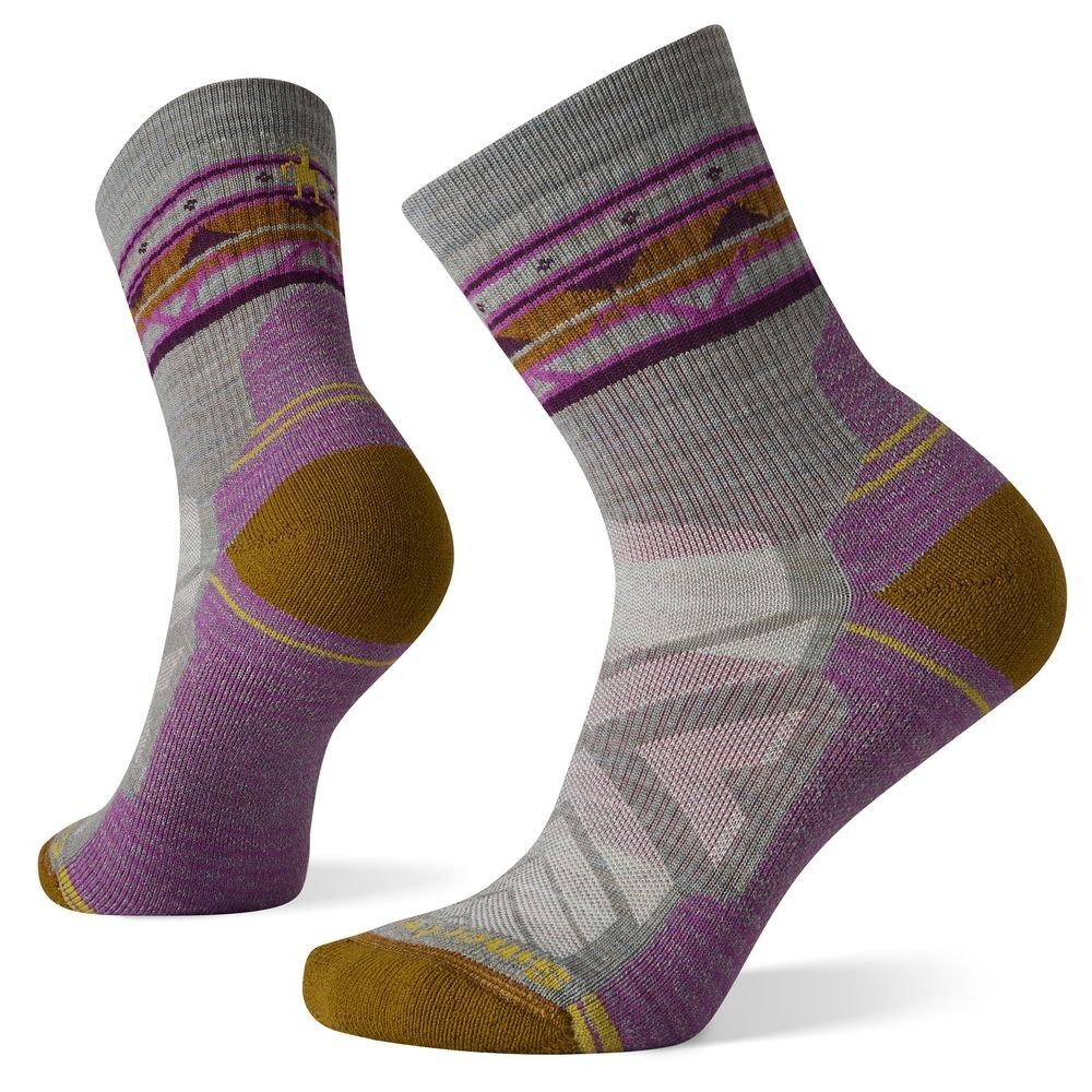 Smartwool Performance Hike Light Cushion Ethno Graphic Mid Crew - Calcetines de trekking - Mujer