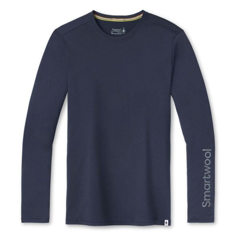 Smartwool Merino Sport 150 Logo Long Sleeve Graphic Tee - Base layer - Men's