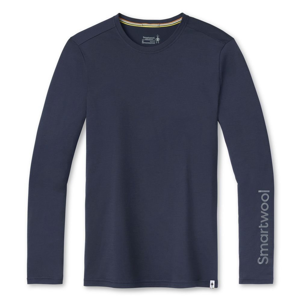 Smartwool Merino Sport 150 Logo Long Sleeve Graphic Tee - Merinovilla-alusvaatteet - Miehet