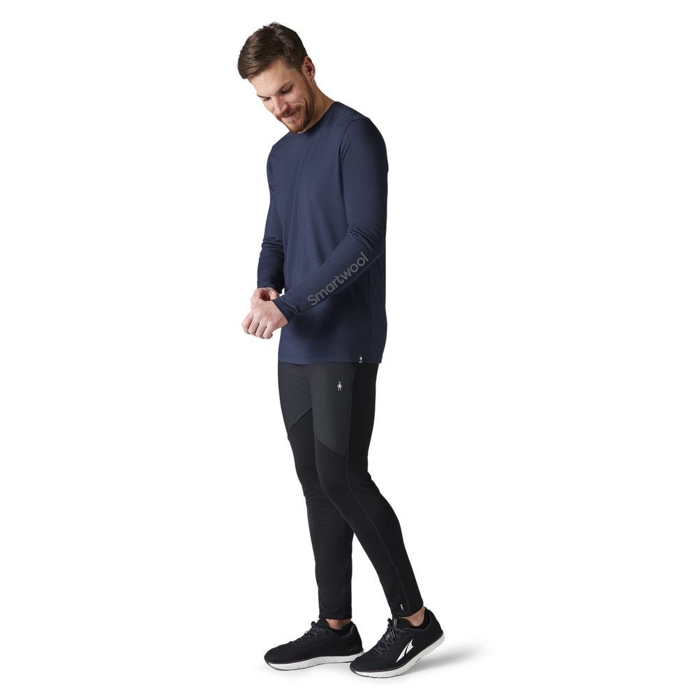 Smartwool Merino Sport 150 Logo Long Sleeve Graphic Tee - Base layer - Men's
