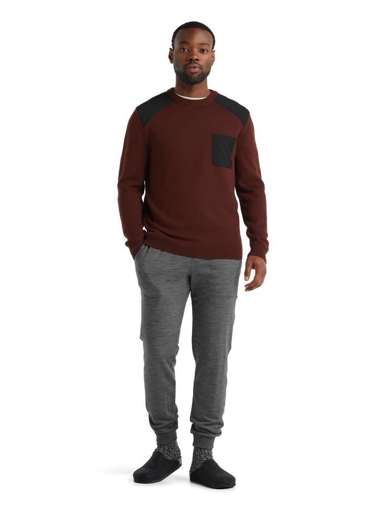 Icebreaker Barein Crewe Sweater - Pullover in lana merino - Uomo I Hardloop