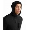 Icebreaker Quantum III LS Zip Hood - Merino Fleecejacka Herr I Hardloop