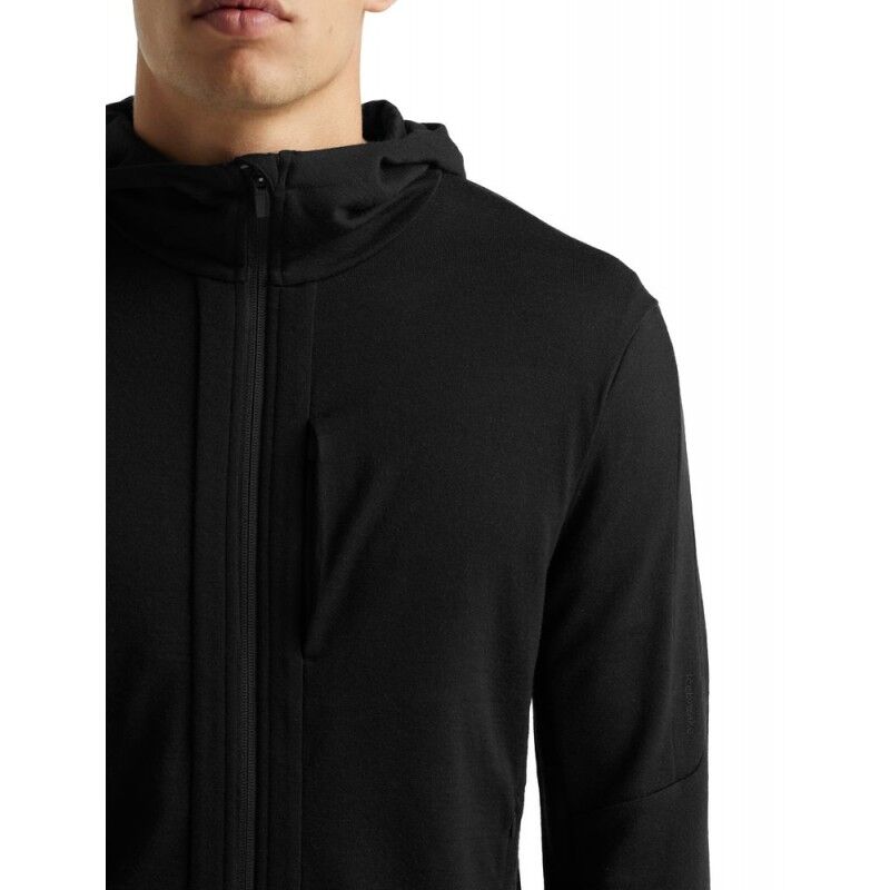 Icebreaker Quantum III LS Zip Hood - Merino Fleecejacke - Herren I Hardloop