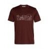 Icebreaker Tech Lite II SS Tee Combi Ski Trip - Maglia merino - Uomo I Hardloop