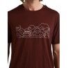 Icebreaker Tech Lite II SS Tee Combi Ski Trip - Maglia merino - Uomo I Hardloop